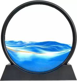 SEAHAVEN Moving Sands Art Picture 3D Dynamic Deep Sea Sand-scape 7in Purple Decorative Showpiece  -  25 cm