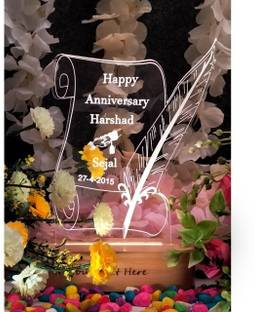 Shayona SHAYONA Personalized Gift Frame, Birthday Gift, Anniversary Gift Table Decorative Showpiece  -  10 cm