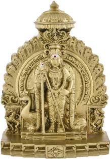 tskutty Lord MURUGA / Kumaraswamy/ Murugan Karthikeya Subrahmanya Swamy Idol 12 CM Decorative Showpiece  -  12 cm