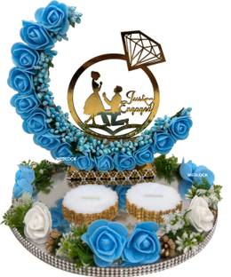 Wedlock ?Ring_ Platter Decorative Showpiece  -  4 cm