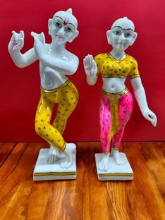 Craft Fusion Iskon Radha Krishna Statue Decorative Showpiece  -  45.7 cm