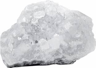 Shubhanjali Apophyllite Healing Crystal Geode Cluster Stone 100-150 Gm Approx,White Decorative Showpiece  -  6 cm