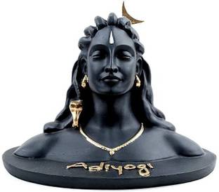 Qweezer New sa-adiyogi-01 Decorative Showpiece  -  15 cm
