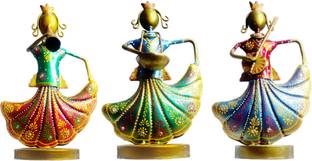 Vandana Collection Musician Figurine Traditional Indian Art Piece Home & Office Decor Decorative Showpiece  -  24 cm