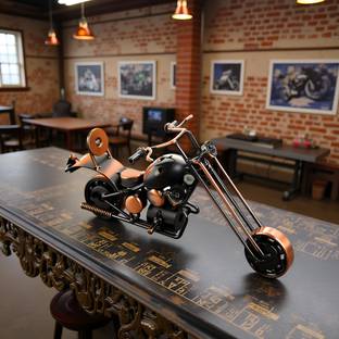 Spiaty Iron Motorcycle Decorative Showpiece  -  18 cm