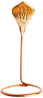 Devlink Copper Vasuki Snake for Shivling | Kaal Sarp Dosh Remedy for Home Temple - 220g Decorative Showpiece  -  22 cm