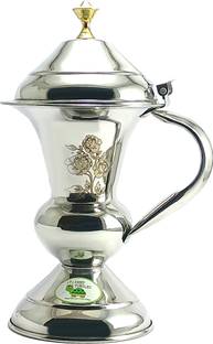CHEF TURTLES Steel Sputum Cup Ugaldan/ Peekdan/Thukdan Betel Nut Spitting Bowl Spittoon Pot Decorative Showpiece  -  25.5 cm