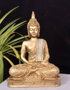 Mishtukocrafts buddha statue for living room gifts Decorative Showpiece  -  22 cm