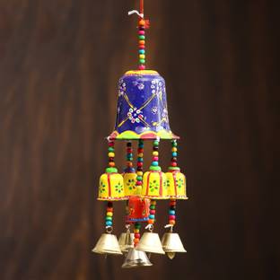 eCraftIndia Handcrafted Decorative Wall/Door/Window Hanging Bells Decorative Showpiece  -  36 cm