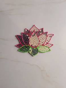 ridhvicreations Wall Hanging (Lotus Lippan Art) Decorative Showpiece  -  18 cm