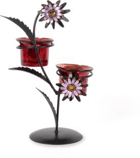 JEWEL FUEL Glass, Iron 1 - Cup Tealight Holder