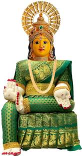 IAE Varalakshmi Pooja Idol Full Set 12 Inch / Varalakshmi Amman Idol Ammavari Idol Decorative Showpiece  -  30 cm