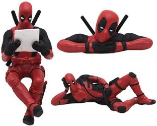 LIDDU Set of 3 Deadpool Figurines, Creative Car Dashboard Decorations, Home Decor, Decorative Showpiece  -  8 cm
