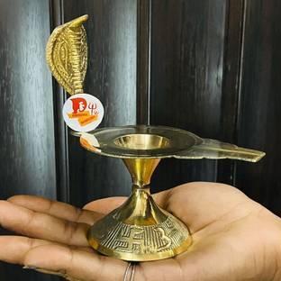 DARIDRA BHANJAN Brass Jalheri for Shivling Yoni Stand |Shivling Stand | jaladhari Stand for puja Decorative Showpiece  -  12 cm
