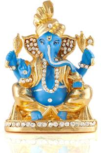 Kulin God Ganesh | Ganpati | Lord Ganesha Idol | Statue For Car Dashboard | Home Decor | Gifting Decorative Showpiece  -  4.5 cm