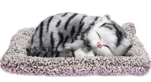 VE AND YOU Car Dashboard Soft Sleeping Cat Home Decorative Showpiece  -  6 cm
