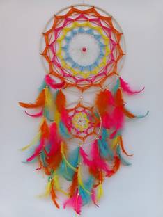 WINDCHIMES Bhavani Art & Craft Multi coloured dream catcher Decorative Showpiece  -  60 cm