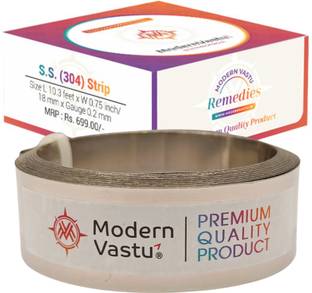 ModernVastu Remedies Stainless Steel Strip/Patti - Size L 10.3 Ft x W 0.75 Inch, x D 0.2 cm Decorative Showpiece  -  2 cm
