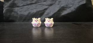 Sri Neevi Treasures Cute Pokemon Togepi Pair with hearts - Decorative Showpiece  -  2.5 cm