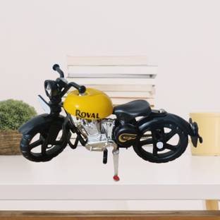 Siddhivinayak Royal Metal Bike Decorative Showpiece  -  7 cm