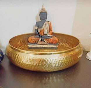 Z S HANDICRAFTS Decorative Urli Bowl Decorative Showpiece  -  10 cm