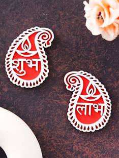 eCraftIndia Shubh labh decorative showpiece Decorative Showpiece  -  8.5 cm