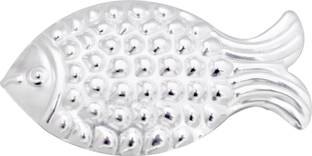 KMJ pure silver fish/chandi ki machli/fish for Astrological and lal kitab remedy Decorative Showpiece  -  0.5 cm