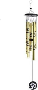GJ Om Wind Chimes 5 Pipes Decorative Showpiece  -  85 cm