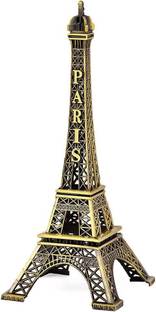 THE QUIRKY HOME Small Metal Eiffel Tower, Paris Landmark, Souvenir, Model, Replica, Monuments, Decorative Showpiece  -  13 cm