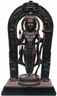 saf Ram Lalla MDF Cutout of Ram Lalla Statue in Ayodhya Mandir Decorative Showpiece  -  20 cm