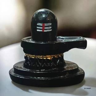 D K MART Small Shivling Idol | Shiva Lingam For Pooja Home or Office Decorative Showpiece  -  6 cm