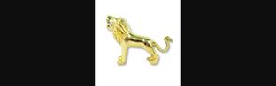 Golden Fox BRASS LION Decorative Showpiece  -  3 cm