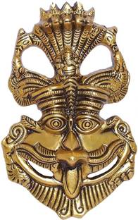 BattlePoint Metal Nazar Battu/Keertimukh/Evil Eye Protector for Home Vastu Feng Shui Wall Decorative Showpiece  -  15 cm