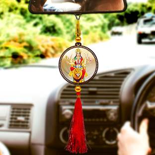 GiftzLane Lord Durga Hanging idol for Car and Home Decorative Showpiece  -  3 cm