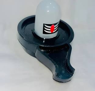JORAJ Shivay shivling Decorative Showpiece  -  7 cm