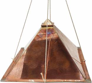 Plus Value Copper Meditation Pyramid for Mental Peace Decorative Showpiece  -  24.2 cm