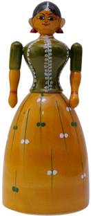 IndiaFx Handcrafted Etikoppaka Buttabomma | Decorative Showpiece  -  16 cm