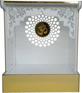 RUDART RUDART Acrylic Pooja Mandir for Car Dashboard –Mini Temple |Dashboard Decorative Showpiece  -  12.5 cm