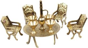 Ambika Ecommerce Unique Design Dining Table Chair Maharaja Set -139 Decorative Showpiece  -  10 cm