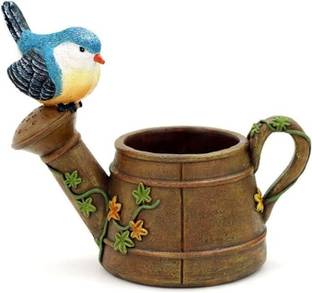 SUBSOLUTION ENTERPRISES Bird Water Can Pot Decorative Showpiece Handmade for Home, Office, Desk Decor Decorative Showpiece  -  5 cm