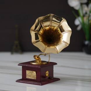 Fashion Bizz Antique Handmade Vintage Dummy Gramophone Decorative Showpiece  -  23 cm