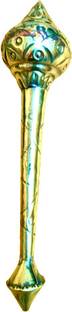 M&V CRAFT PURE Brass Gada ,Hanuman ji Gada to Protect Form Negative Energies (22 CM) Decorative Showpiece  -  22 cm