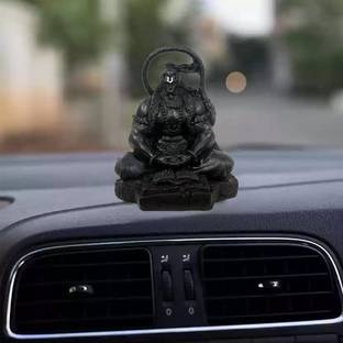 Digital Comm Lord Hanuman Ji Dhyan Mudra Meditation For Home Car Dashboard Decorative Showpiece  -  11 cm