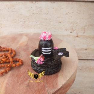 Shiv Articles Small Shivling for Home Temple and Office Decorative Showpiece  -  6.5 cm