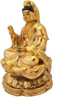 TIRALS Feng Shui Kuan Yin Goddess of Mercy Decorative Showpiece  -  11 cm
