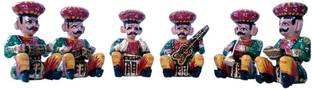 Traditional Rajasthan Musician Bawla Set Decorative Showpiece  -  6 cm