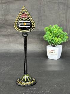 salvusappsolutions Metal Black Traditional Lord Murugan Vel, Pooja Stick for Temple Decor (8 inch) Decorative Showpiece  -  20 cm