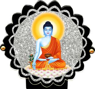 Pawandeep Gautam Buddha Decorative Showpiece  -  10 cm