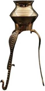 BUY N RELAX Brass Made ShivJi Ki Jaleri Stand for Jalabhishek,Tripai Lota set 5 inch Decorative Showpiece  -  12 cm