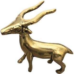 vastu-vigyan Vastu Brass Deer For Vastu Shastra Remedy { Pack of 1 } Decorative Showpiece  -  10 cm